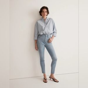 Madewell 10" High-Rise Skinny Crop Jeans in Charlemont Wash Size 25 NWT!
